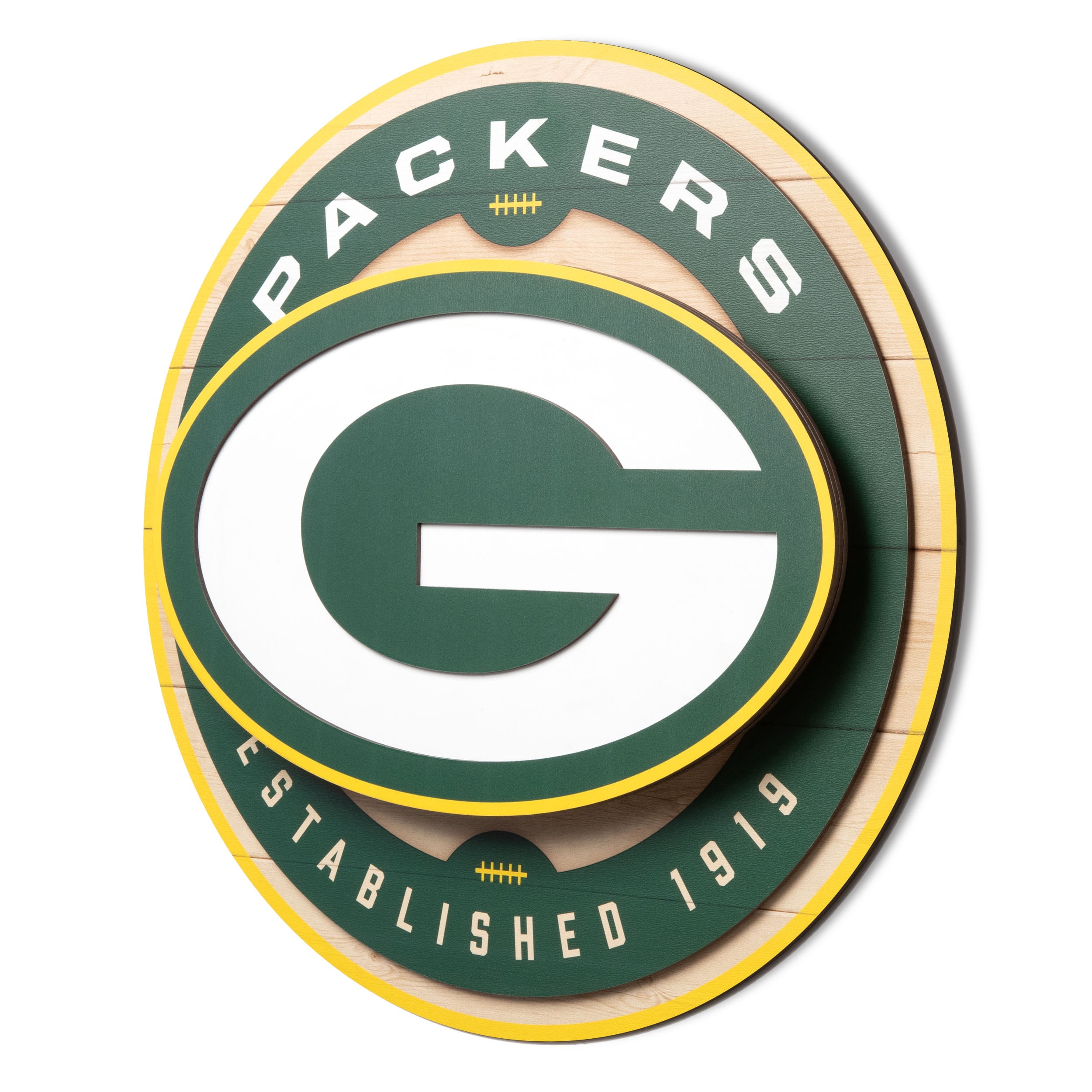 YouTheFan NFL Green Bay Packers 3DX Circle Wall Art