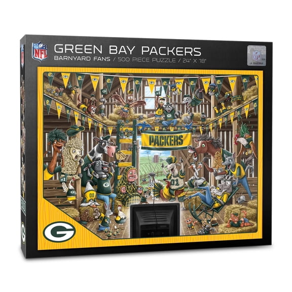 YouTheFan NFL Green Bay Packers Barnyard Fans Puzzle - 500 Piece