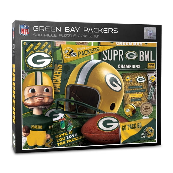 YouTheFan NFL Green Bay Packers Retro Series Puzzle – 500 PC