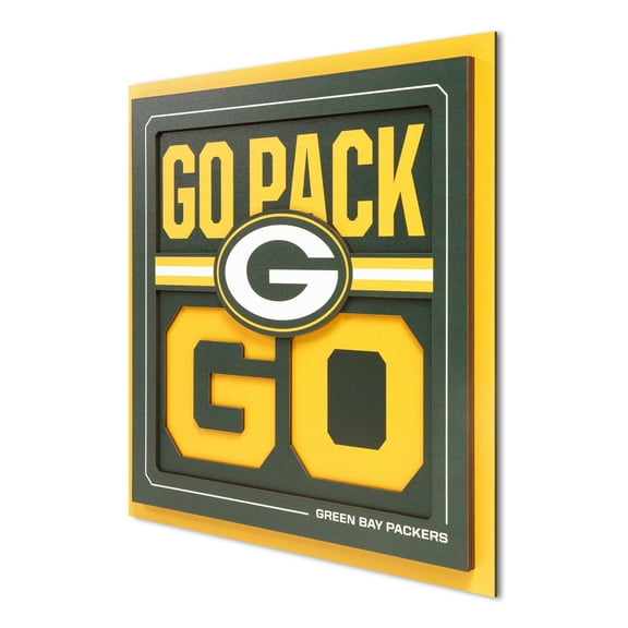 YouTheFan NFL Green Bay Packers Slogan Series 3D Wall Art
