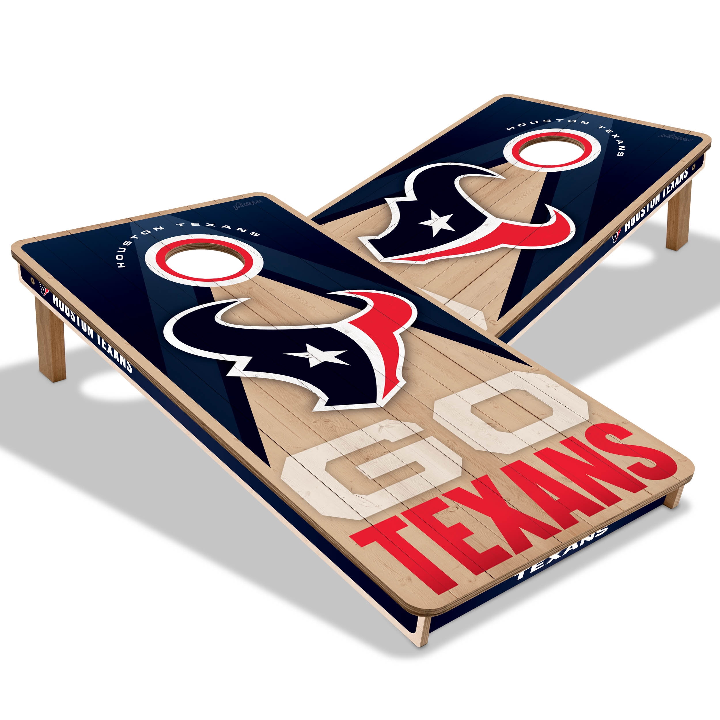 YouTheFan NFL Houston Texans 2X4 Slogan Series Cornhole NO BAGS