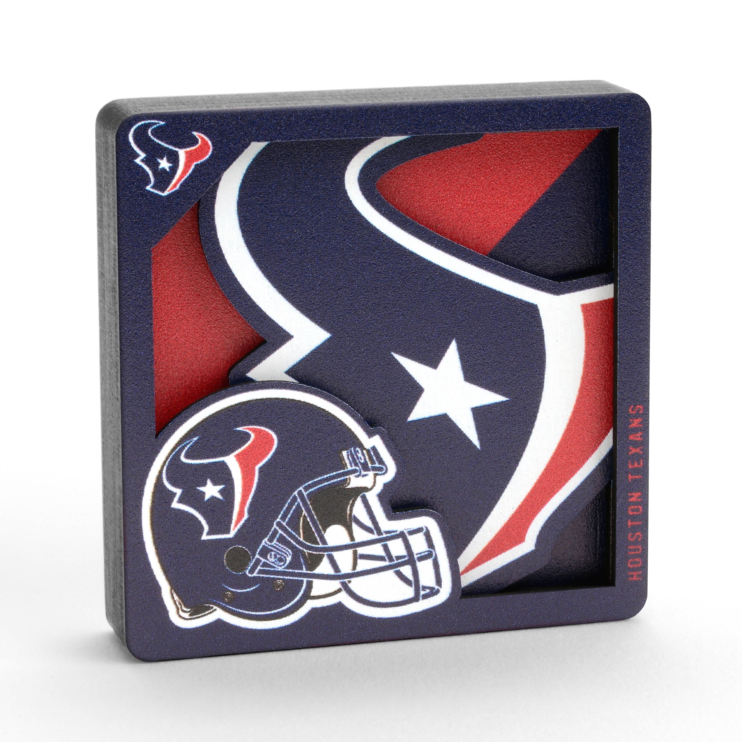 YouTheFan NFL Houston Texans 3D Logo Series Magnet