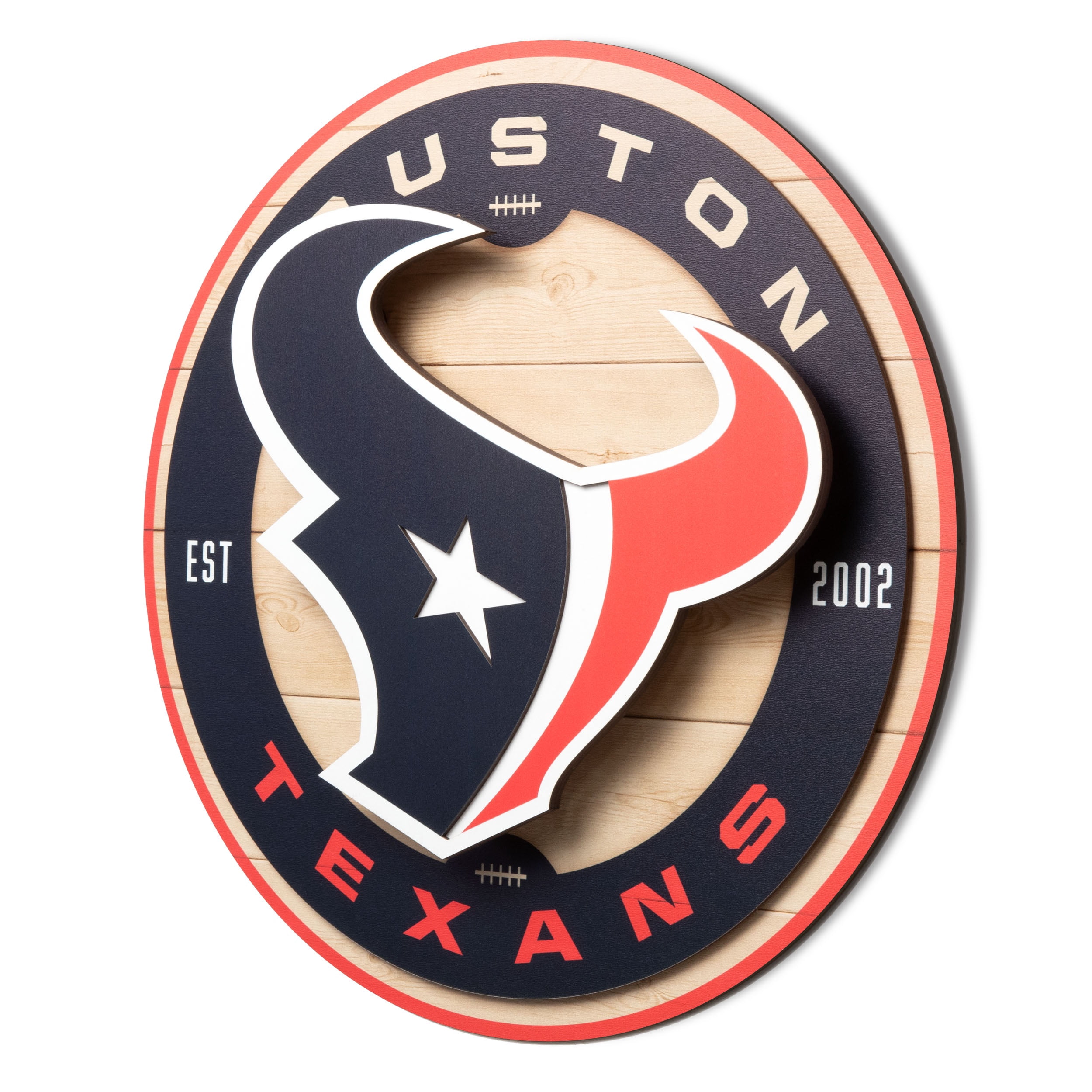 YouTheFan NFL Houston Texans 3DX Circle Wall Art