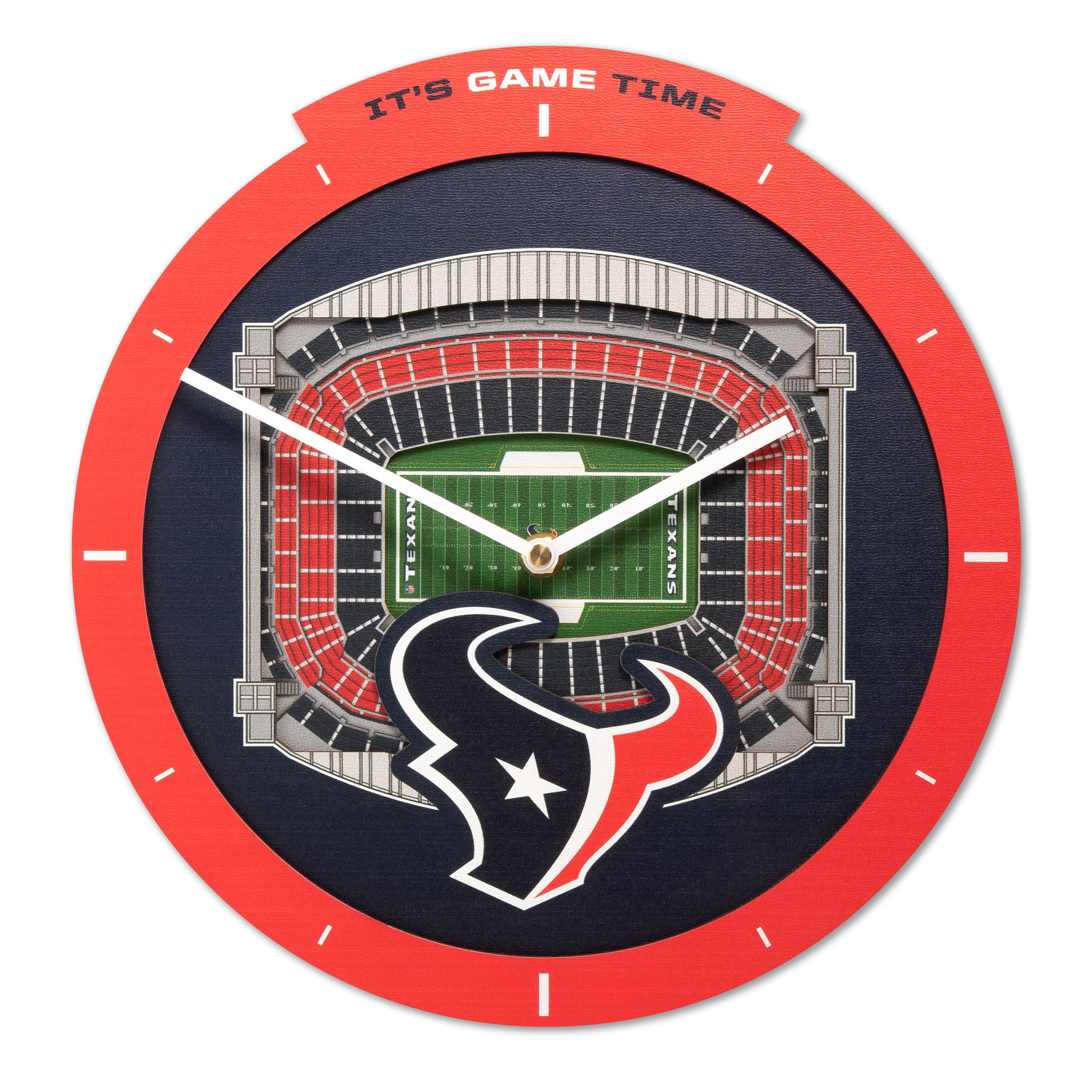 YouTheFan NFL Houston Texans Stadiumview 3D Wall Clock