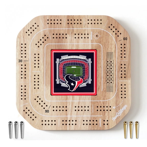 YouTheFan NFL Houston Texans Stadiumview Cribbage