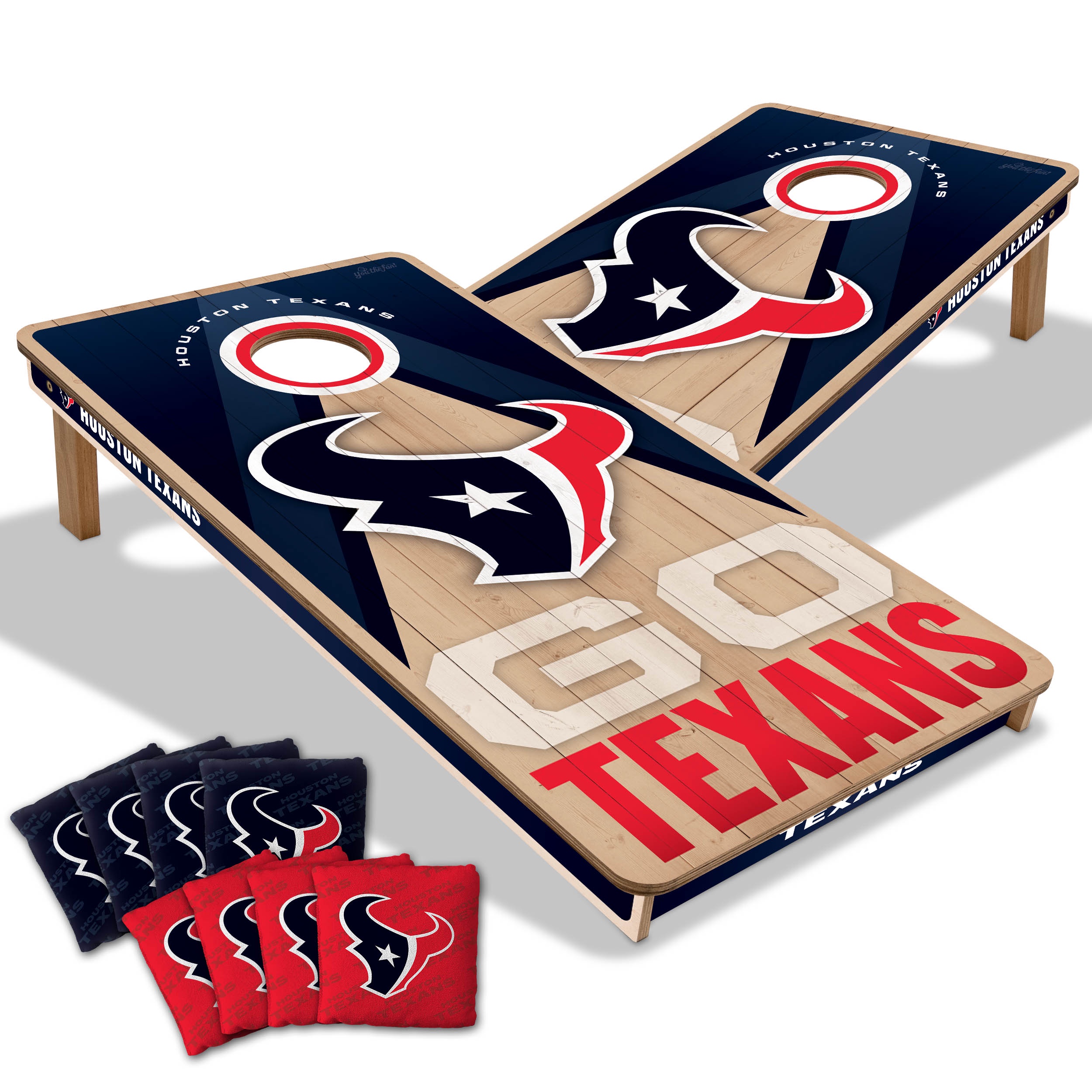 YouTheFan NFL Houston Texans 2x4 Slogan Series Cornhole