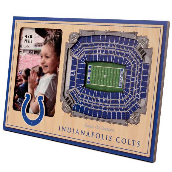 Brown Indianapolis Colts 3D StadiumViews Picture Frame