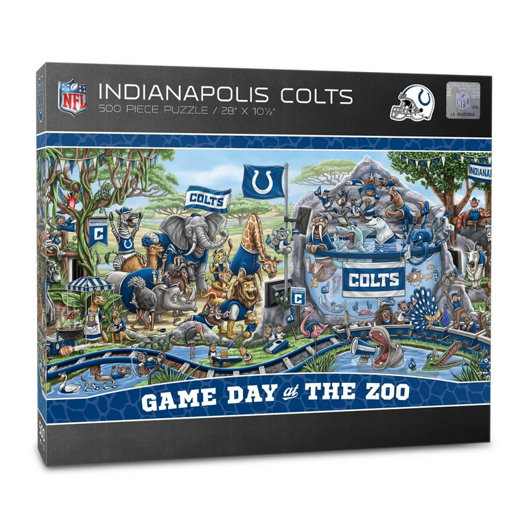 Indianapolis Colts NFL Game Day Zoo 500-Piece Puzzle Fun Family