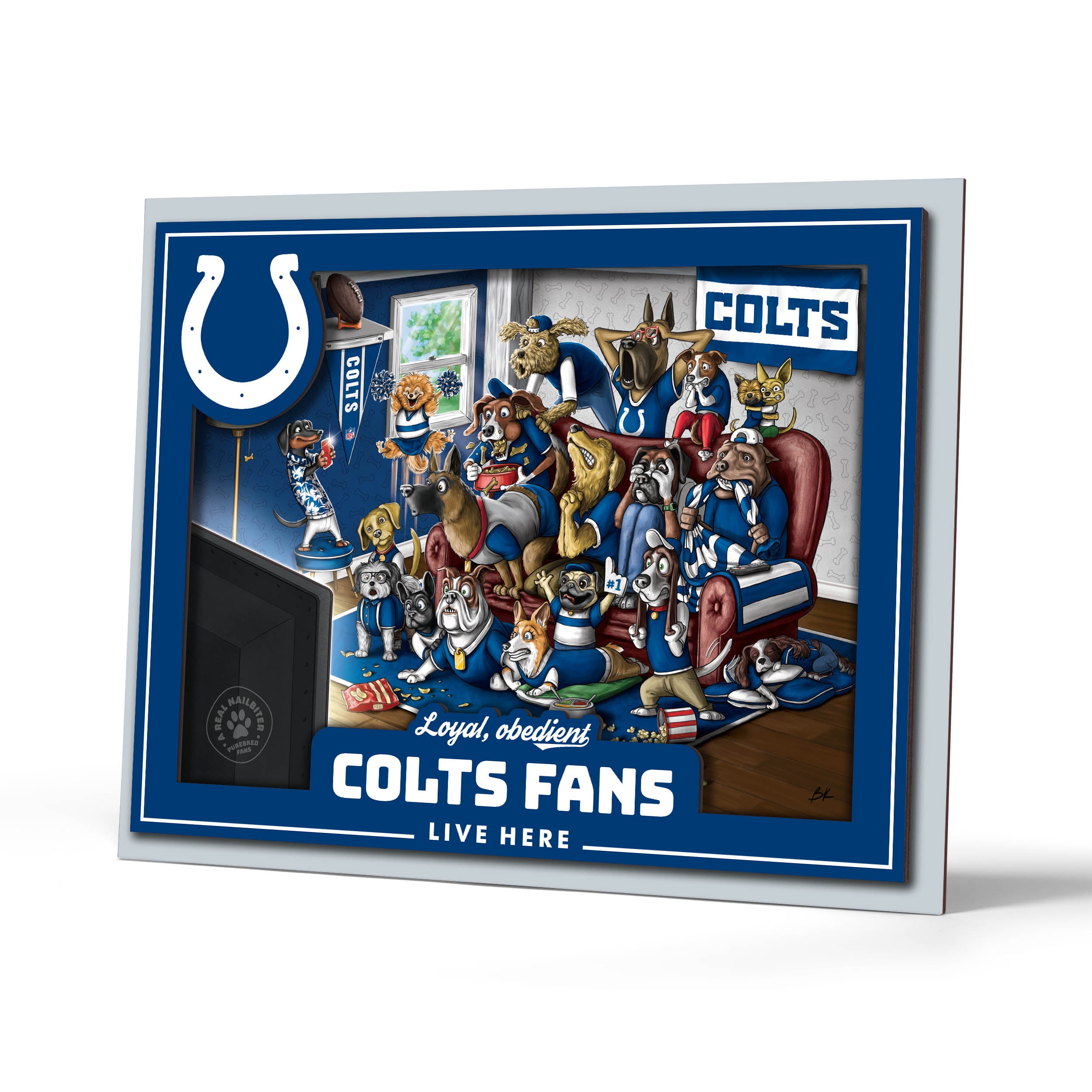 YouTheFan NFL Indianapolis Colts Purebred Fans Wall Art
