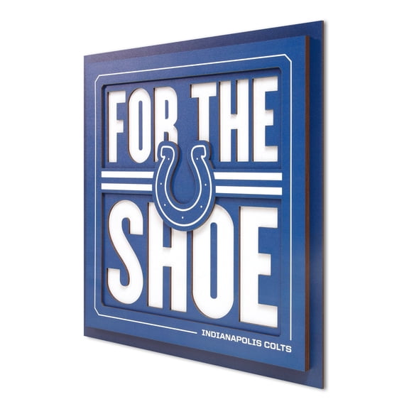 YouTheFan NFL Indianapolis Colts Slogan Series 3D Wall Art