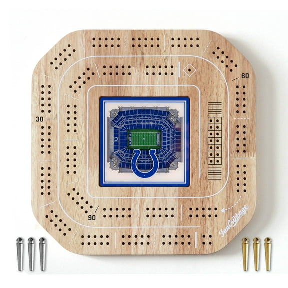 YouTheFan NFL Indianapolis Colts Stadiumview Cribbage
