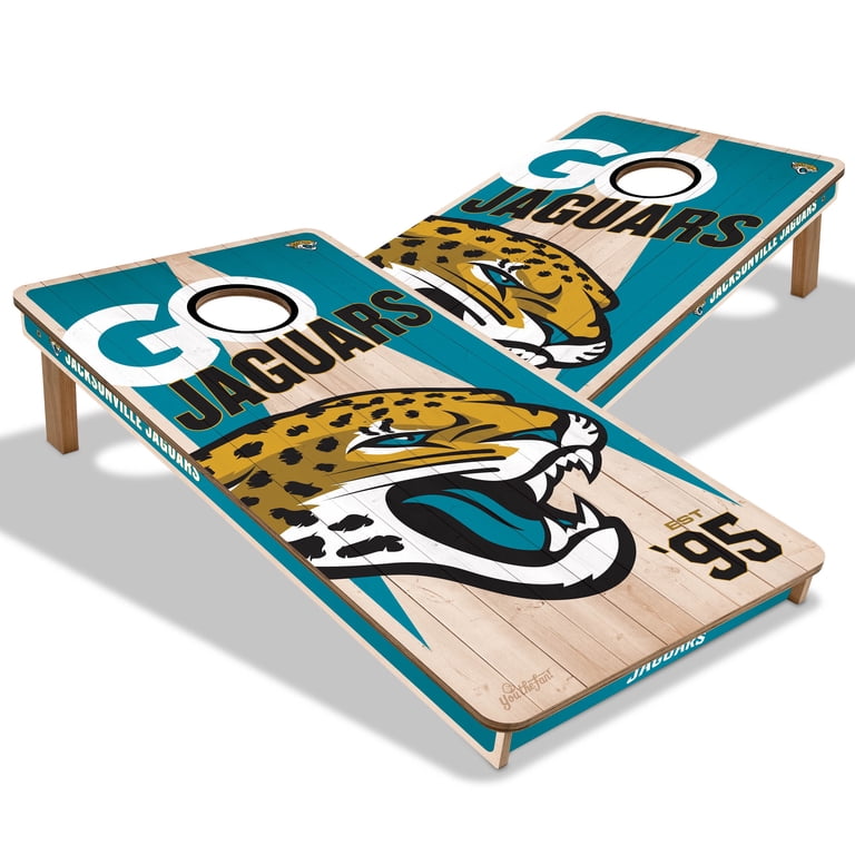 YouTheFan NFL Jacksonville Jaguars 2' x 4' Cornhole Game No Bags