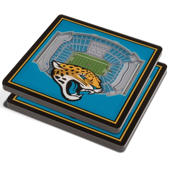 IDNA Jacksonville Jaguars Blue 3D StadiumViews Coasters