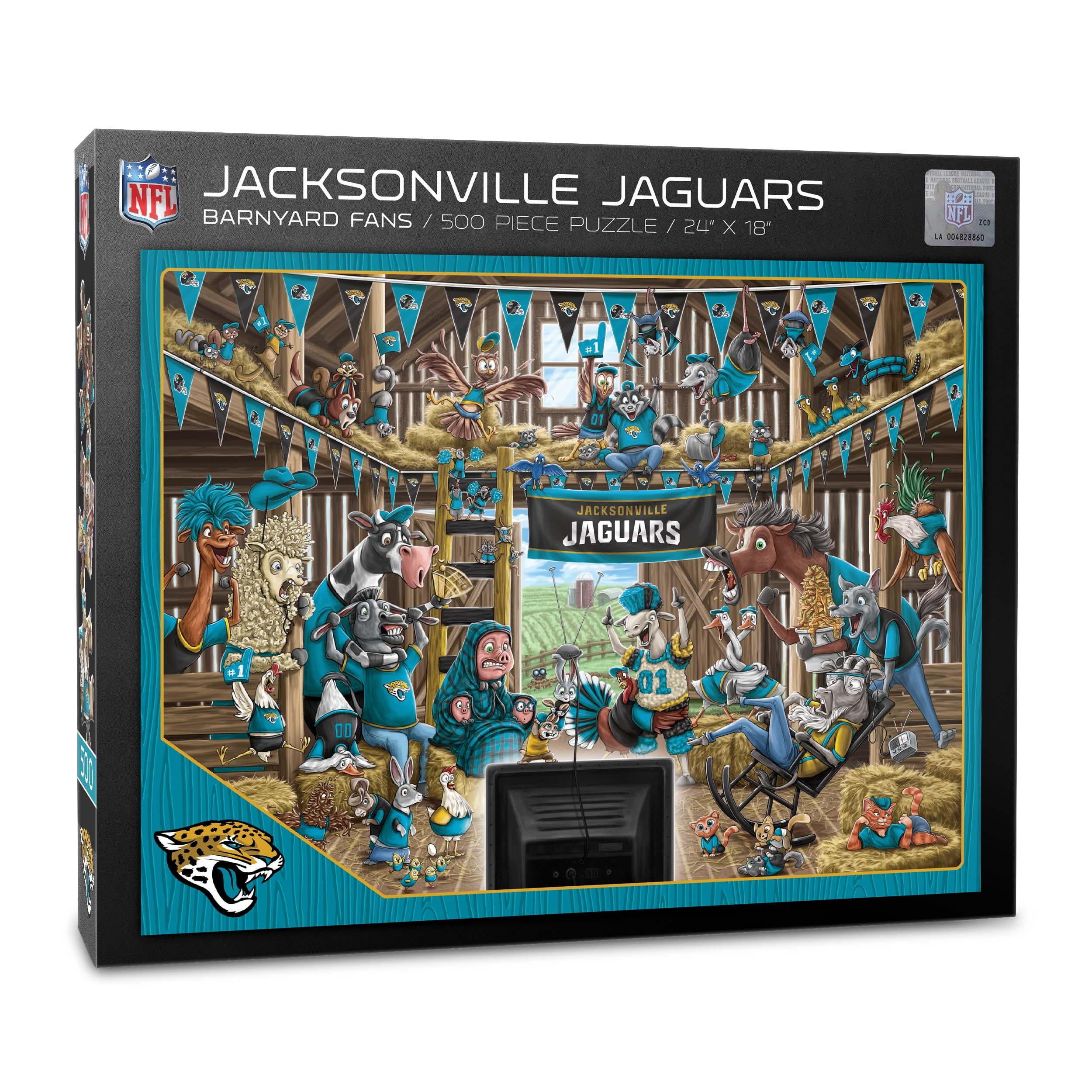 YouTheFan NFL Jacksonville Jaguars Barnyard Fans Puzzle - 500 Piece