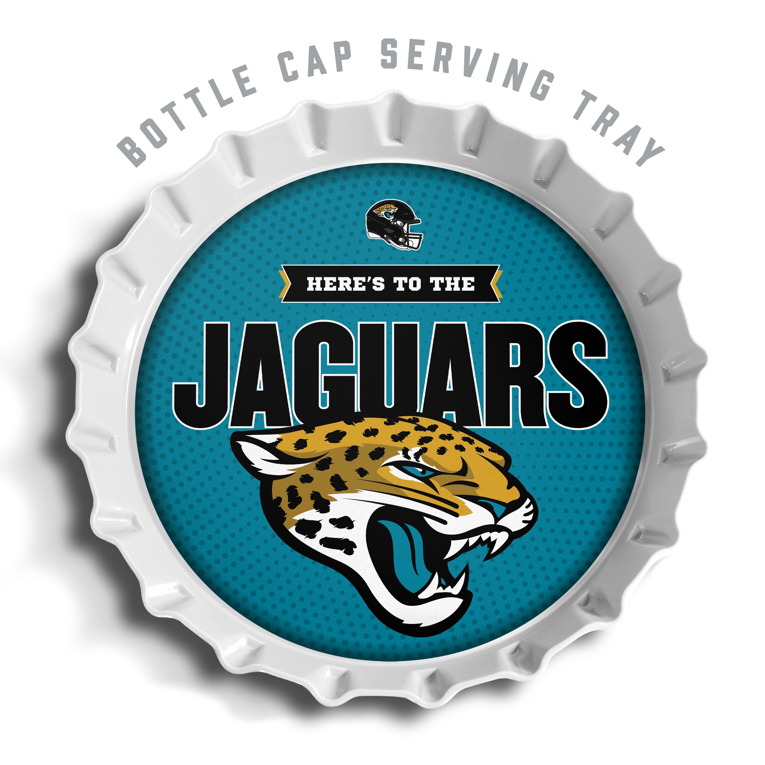 YouTheFan NFL Jacksonville Jaguars Bottle Cap Serving Tray
