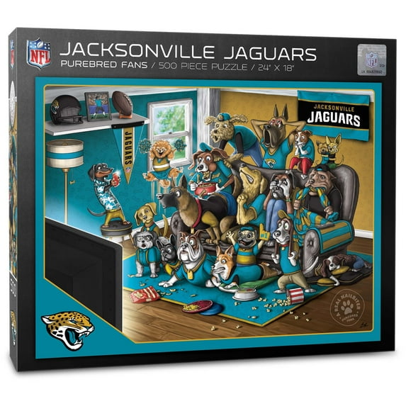 Jacksonville Jaguars Purebred Fans 18'' x 24'' A Real Nailbiter 500-Piece Puzzle