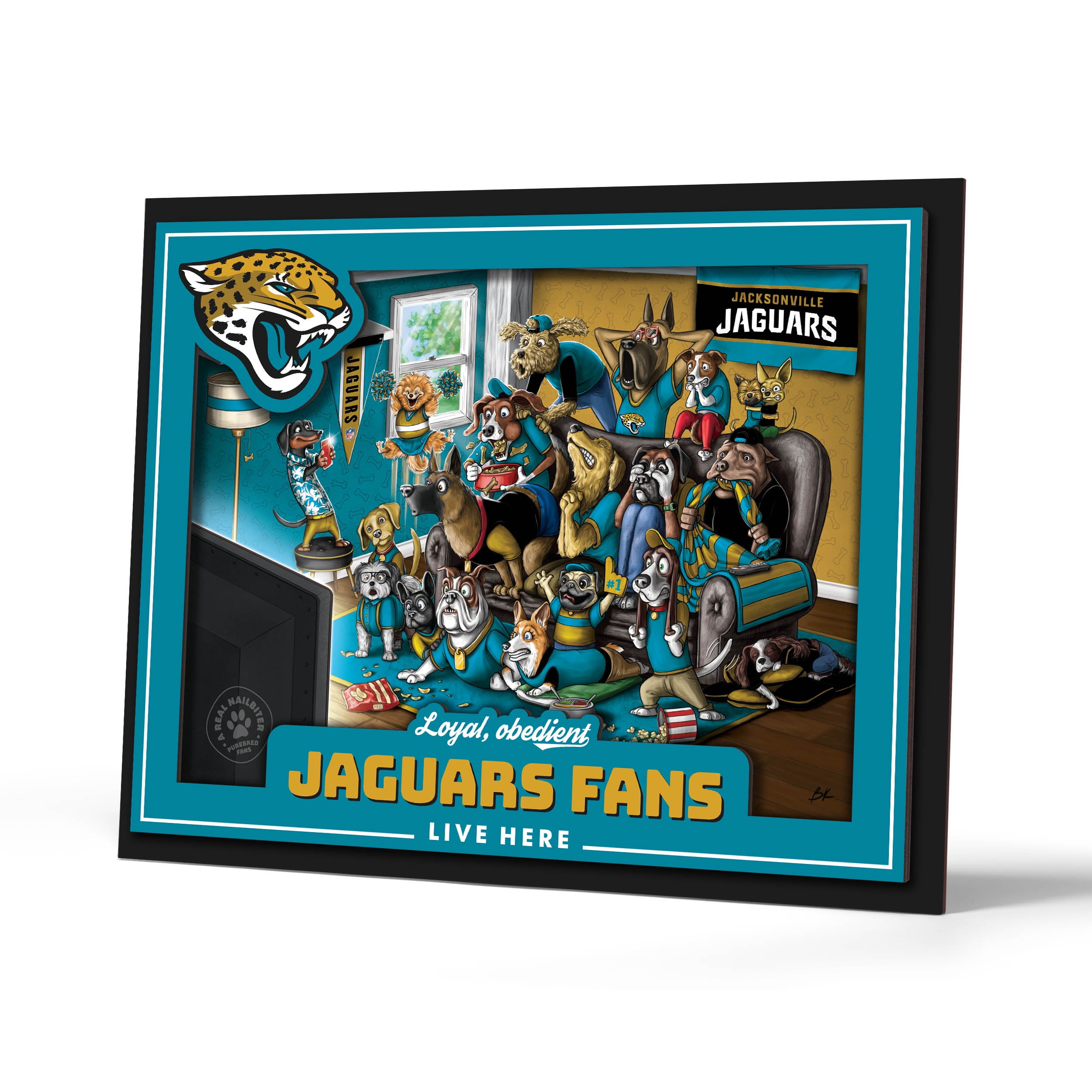 YouTheFan NFL Jacksonville Jaguars Purebred Fans Wall Art