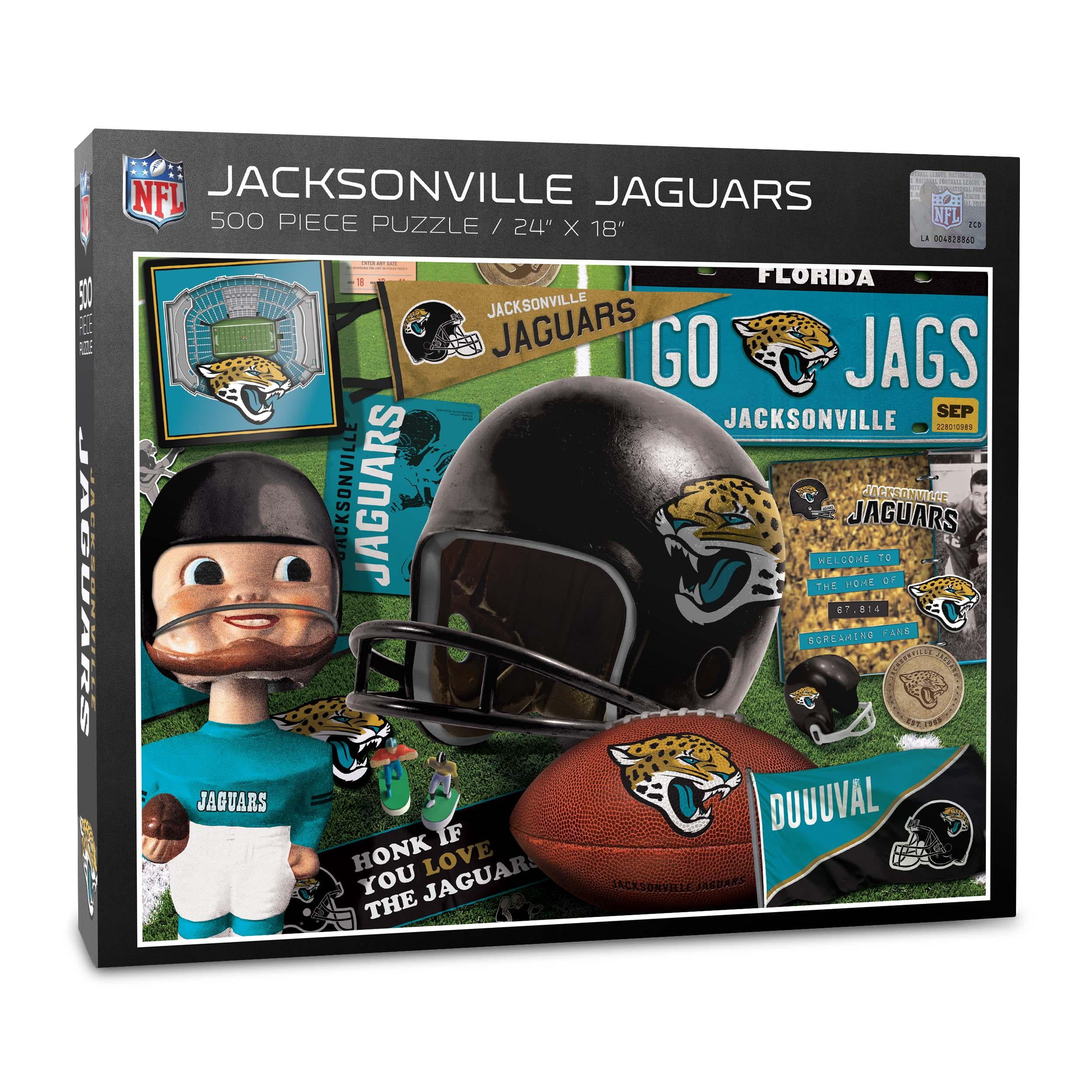 YouTheFan NFL Jacksonville Jaguars Retro Series Puzzle – 500 PC