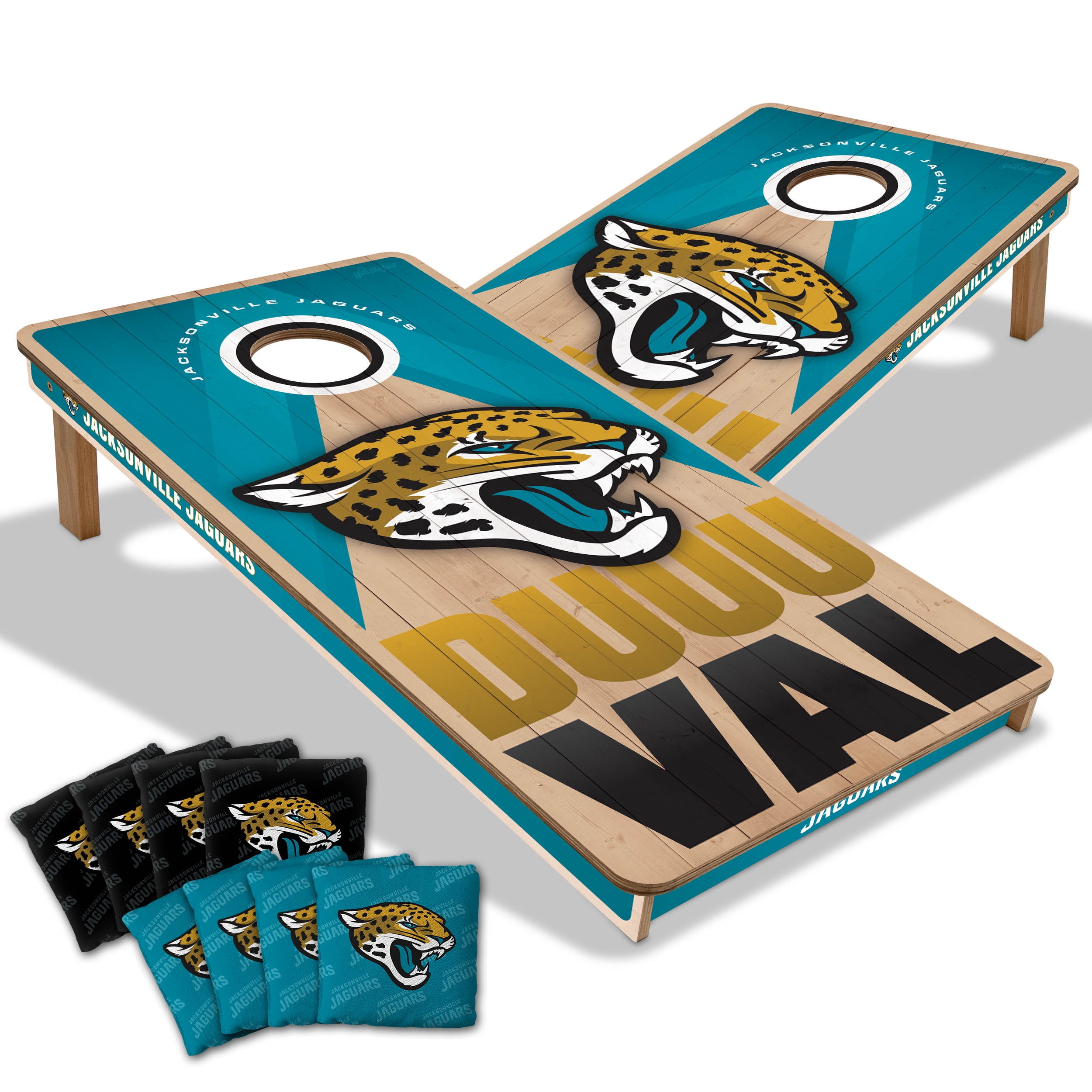 YouTheFan NFL Jacksonville Jaguars 2x4 Slogan Series Cornhole