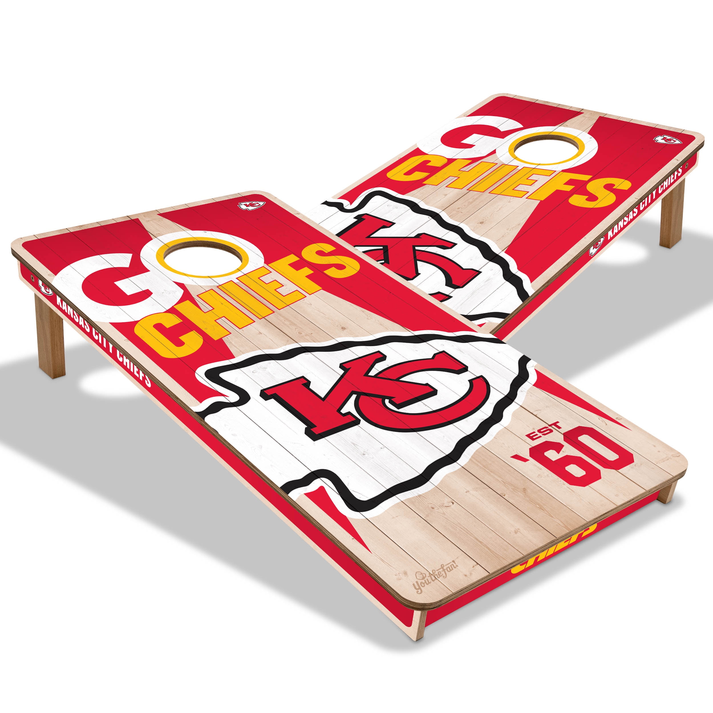 YouTheFan NFL Green Bay Packers 2' x 4' Cornhole Game No Bags