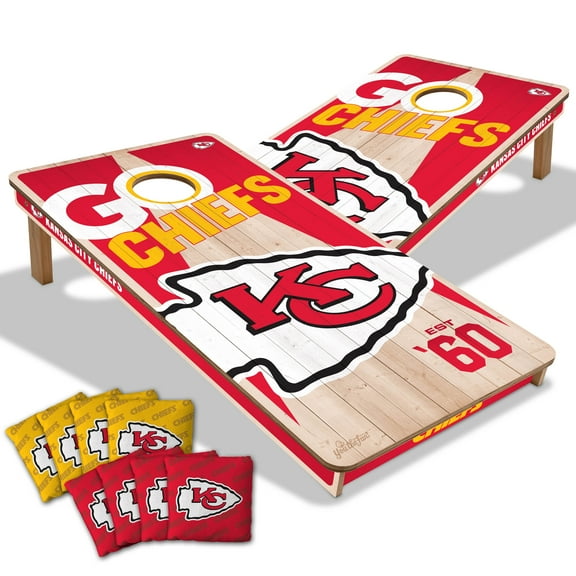 YouTheFan NFL Kansas City Chiefs 2' x 4' cornhole Game