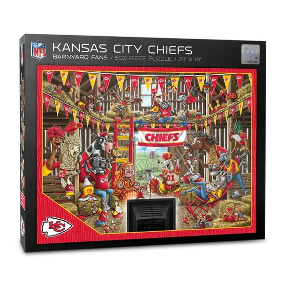 YouTheFan NFL Kansas City Chiefs Barnyard Fans Puzzle - 500 Piece