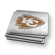YouTheFan NFL Kansas City Chiefs Boasters, 4-Piece Coaster Set