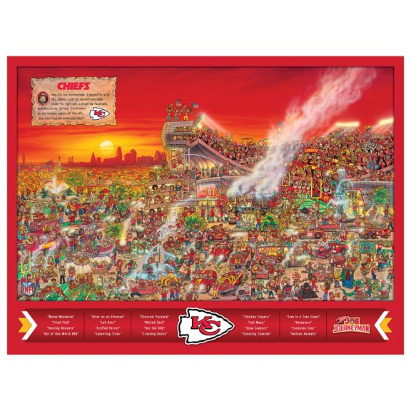 YouTheFan NFL Kansas City Chiefs Joe Journeyman Puzzle - 500 PC