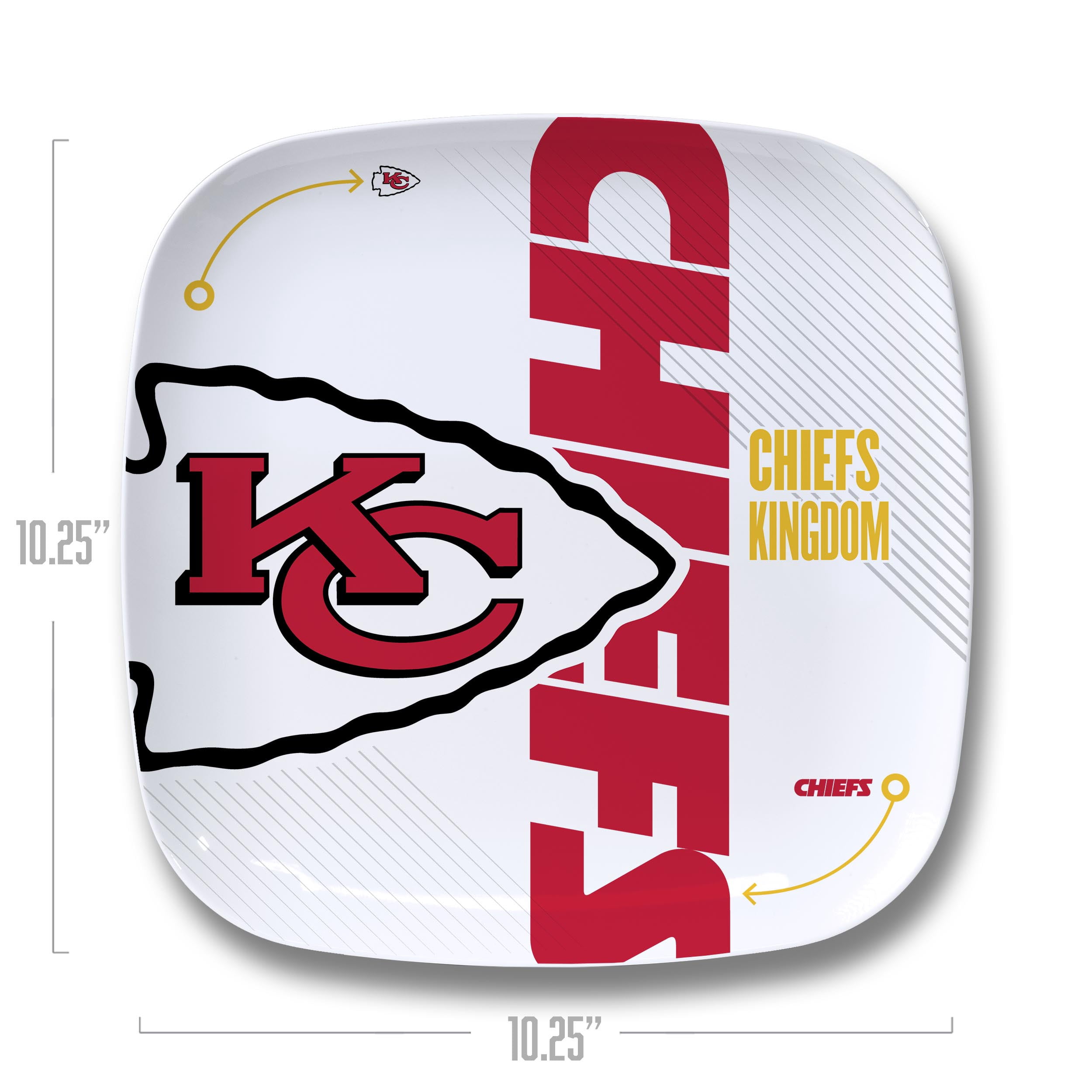 YouTheFan NFL Kansas City Chiefs Large Party Plate
