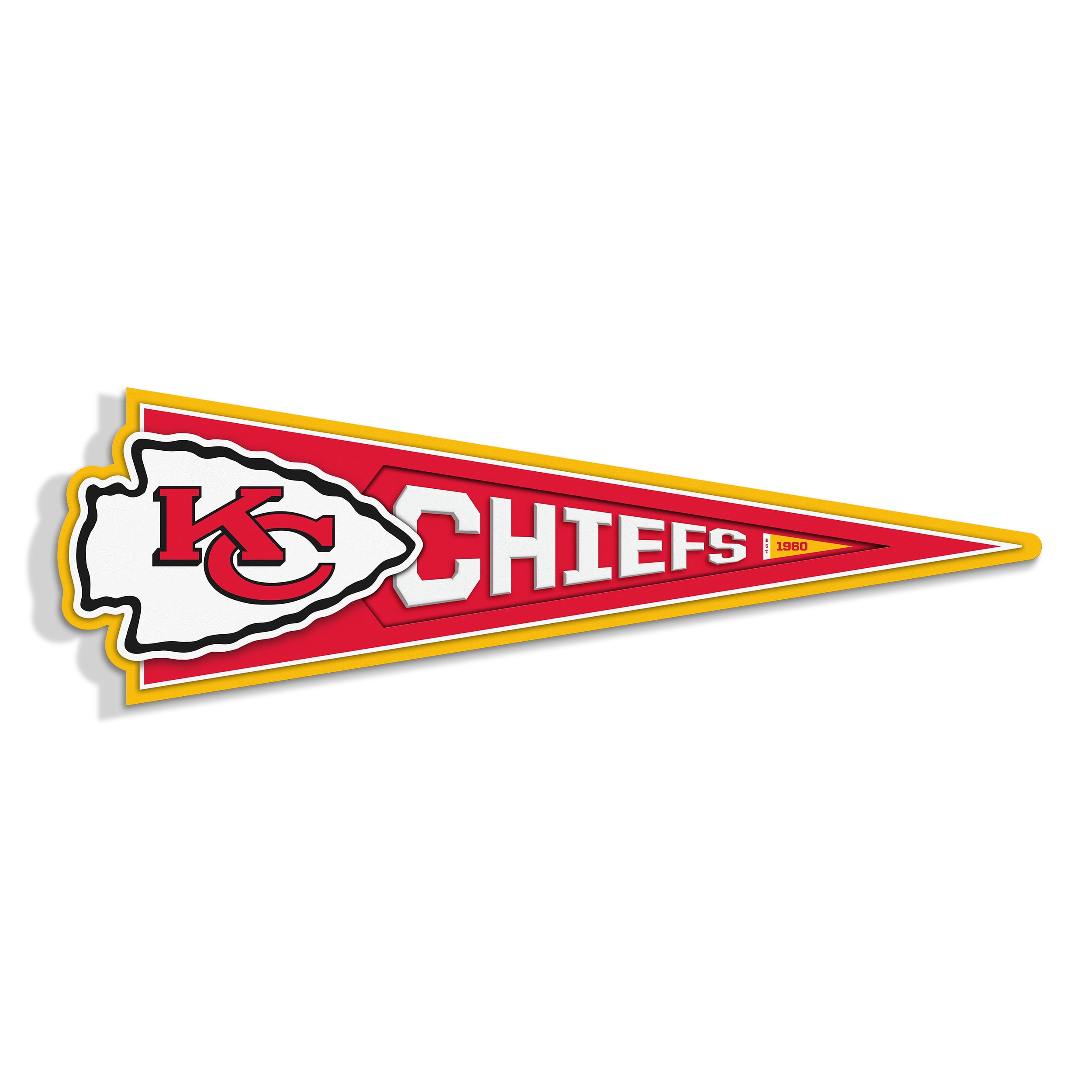 YouTheFan NFL Kansas City Chiefs Pennant Sign