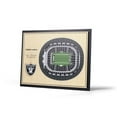 thumbnail image 1 of YouTheFan NFL Las Vegas Raiders 5 Layer Stadiumview Wall Art, 1 of 5