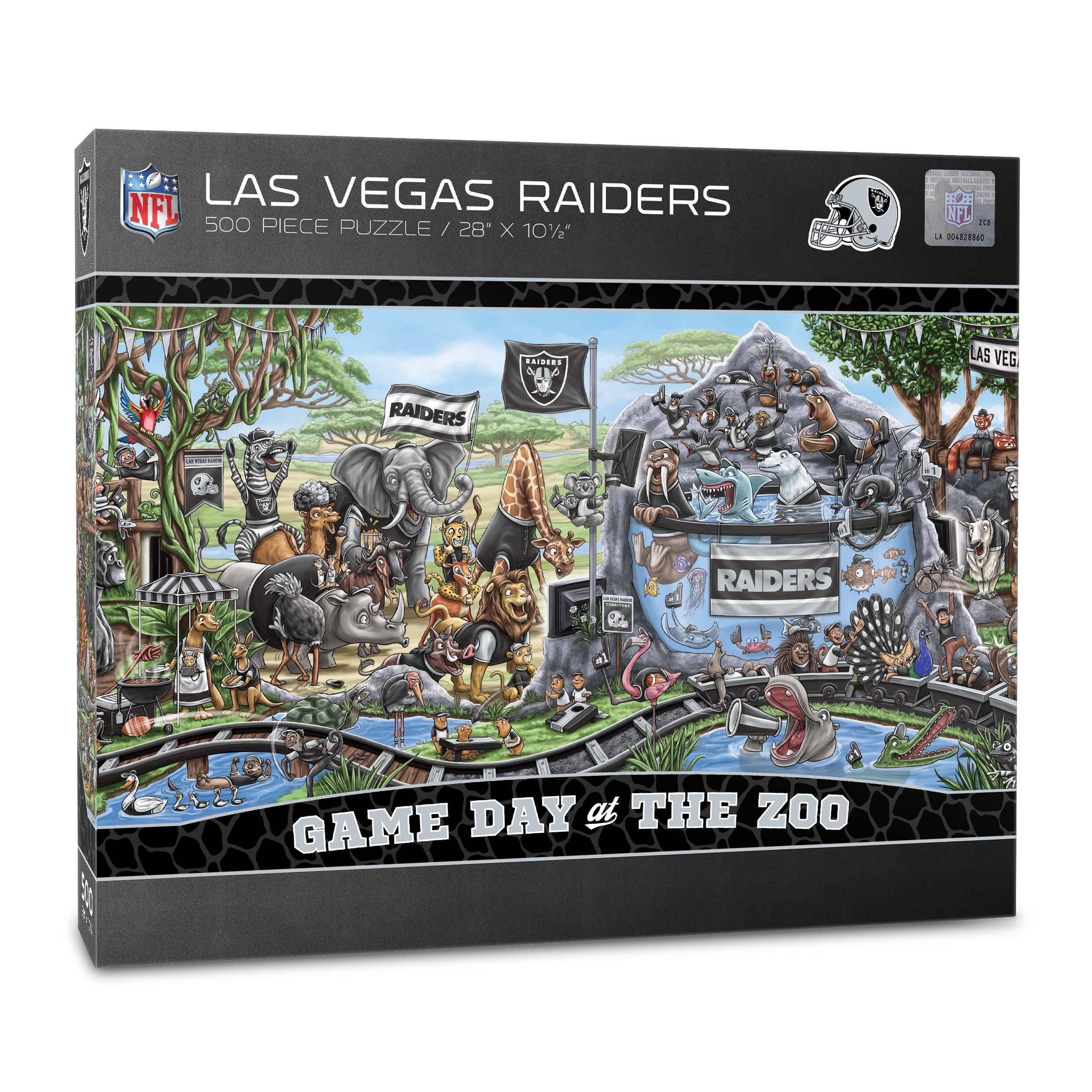 YouTheFan NFL Las Vegas Raiders Game Day at the Zoo - 500 pc Puzzle