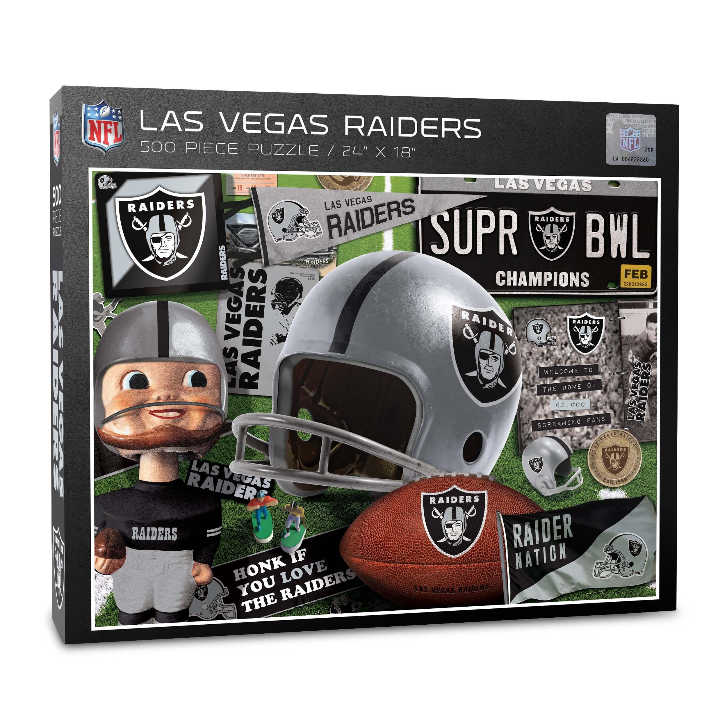 YouTheFan NFL Las Vegas Raiders Retro Series Puzzle – 500 PC