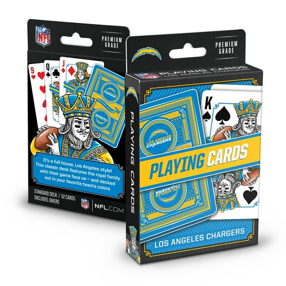 YouTheFan NFL Los Angeles Chargers Classic Series Playing Cards