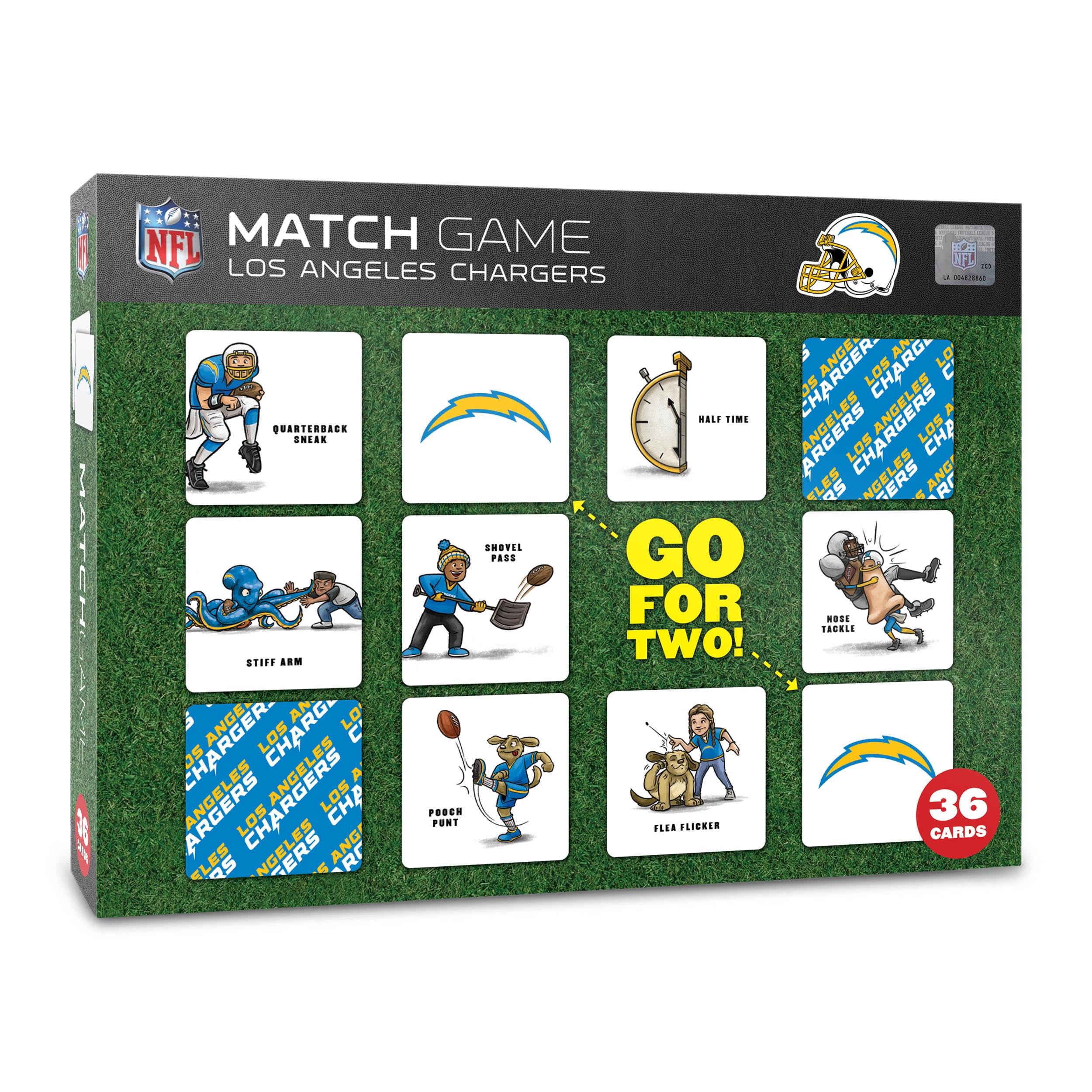 YouTheFan NFL Los Angeles Chargers Memory Match Game