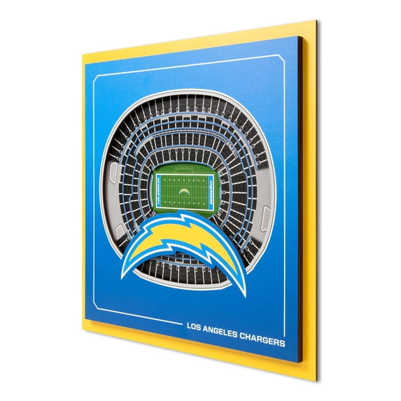 YouTheFan NFL Los Angeles Chargers Stadium Series 3D Wall Art