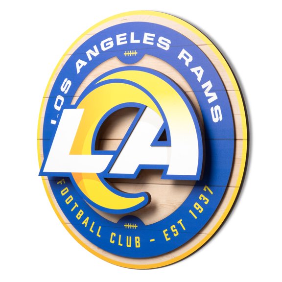 YouTheFan NFL Los Angeles Rams 3DX Circle Wall Art