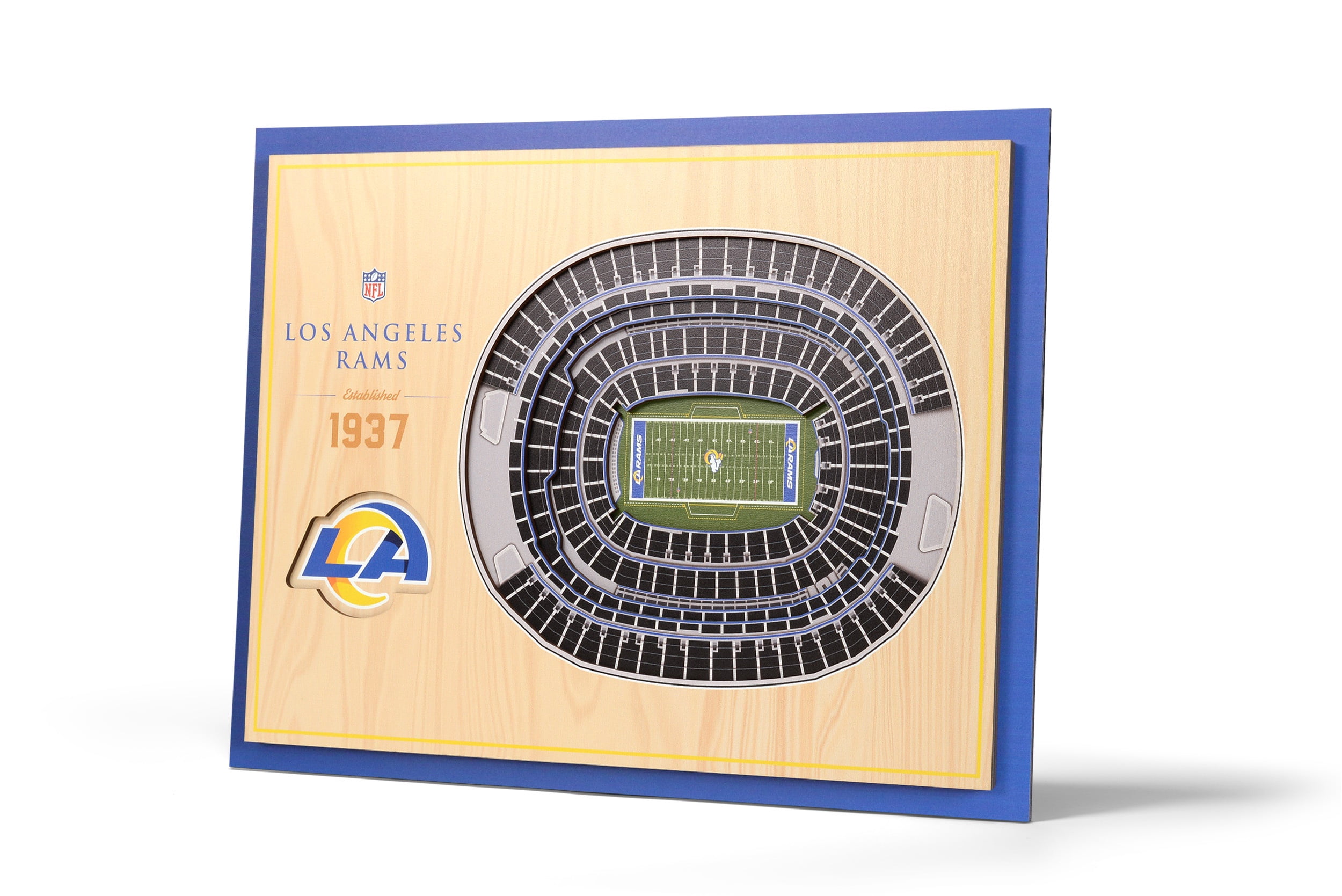 YouTheFan NFL Los Angeles Rams 5 Layer Stadiumview Wall Art - Walmart.com