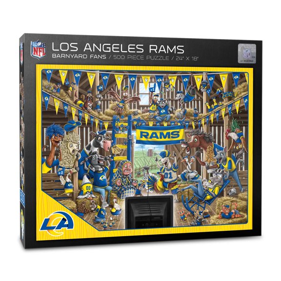 YouTheFan NFL Los Angeles Rams Barnyard Fans Puzzle - 500 Piece