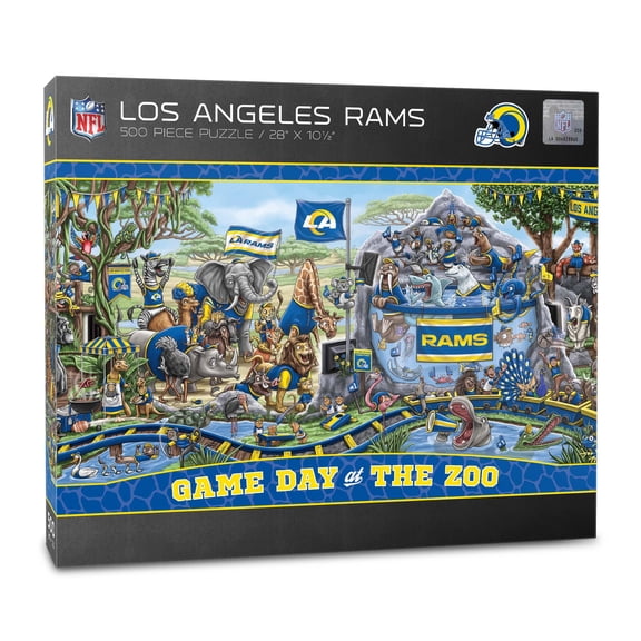 YouTheFan NFL Los Angeles Rams Game Day at the Zoo - 500 pc Puzzle