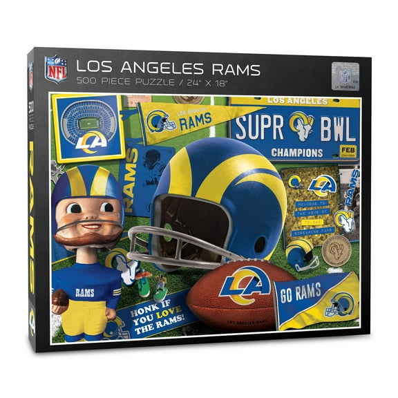 YouTheFan NFL Los Angeles Rams Retro Series Puzzle – 500 PC