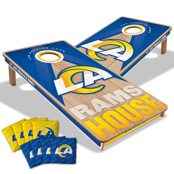 YouTheFan NFL Los Angeles Rams 2x4 Slogan Series Cornhole