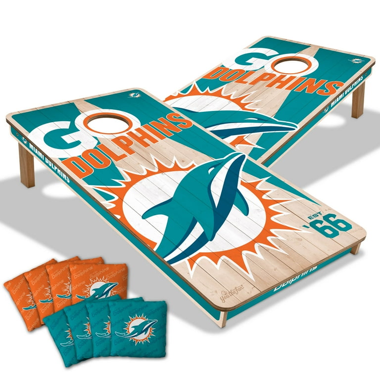 YouTheFan NFL Miami Dolphins 2' x 4' Cornhole Game
