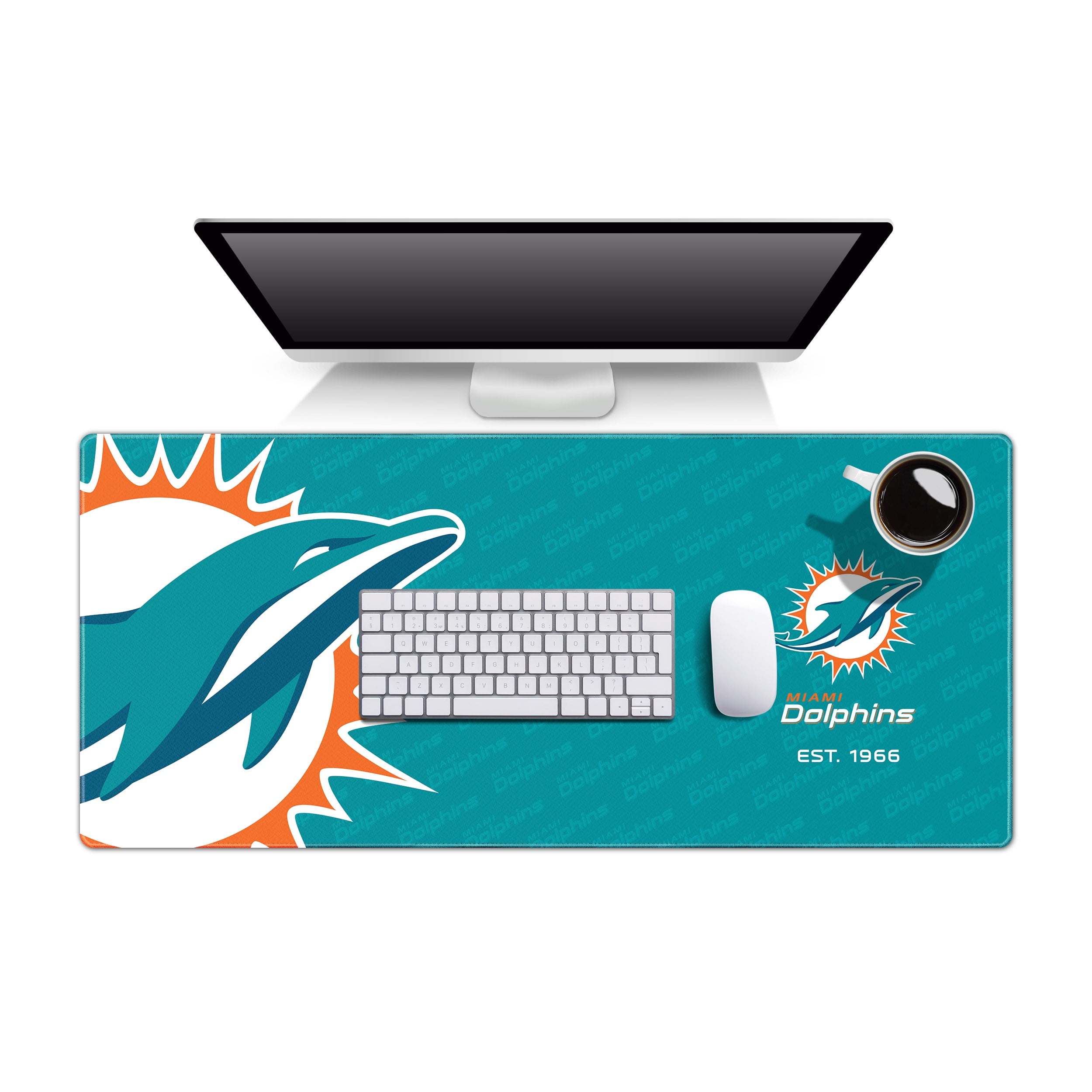 YouTheFan NFL Miami Dolphins Logo Series Desk Pad