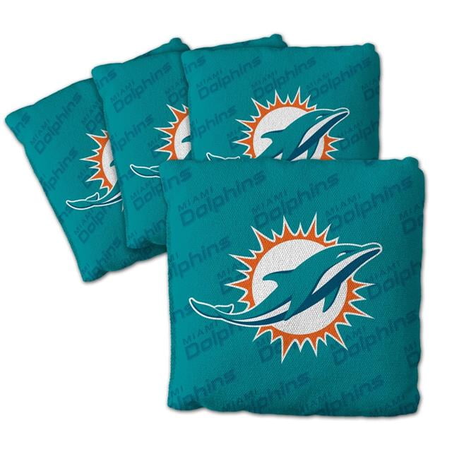 NFL Miami Dolphins Cornhole Bags - 4PK - Teal