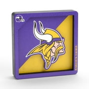 YouTheFan NFL Minnesota Vikings 3D Logo Series Magnet
