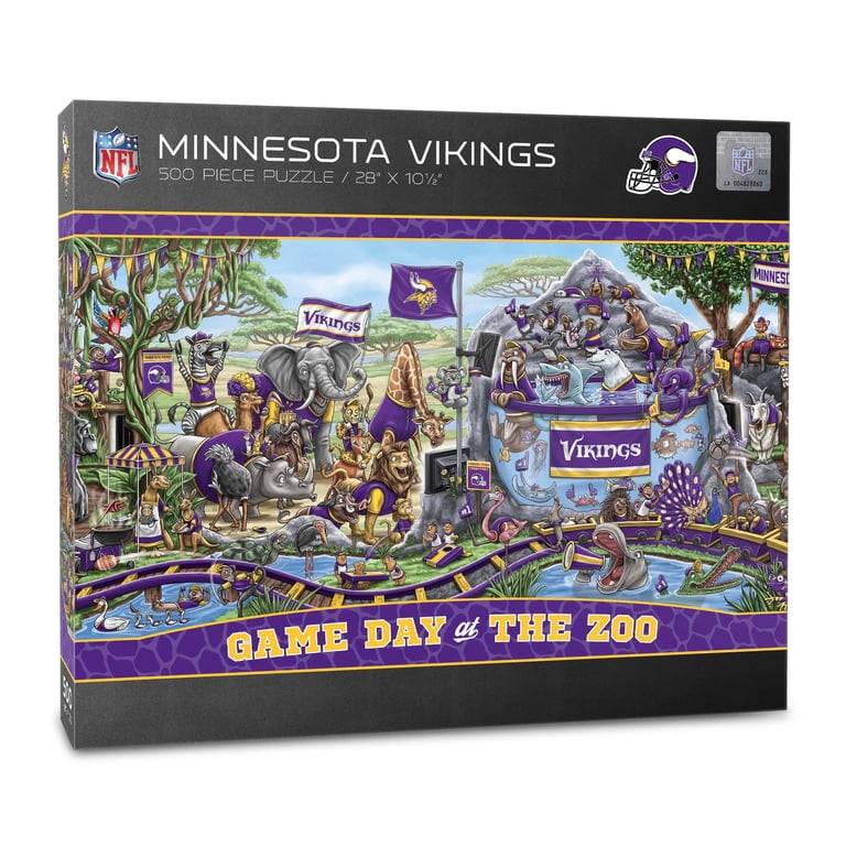 Minnesota Vikings NFL Game Day at the Zoo 500 pc Puzzle - Sports