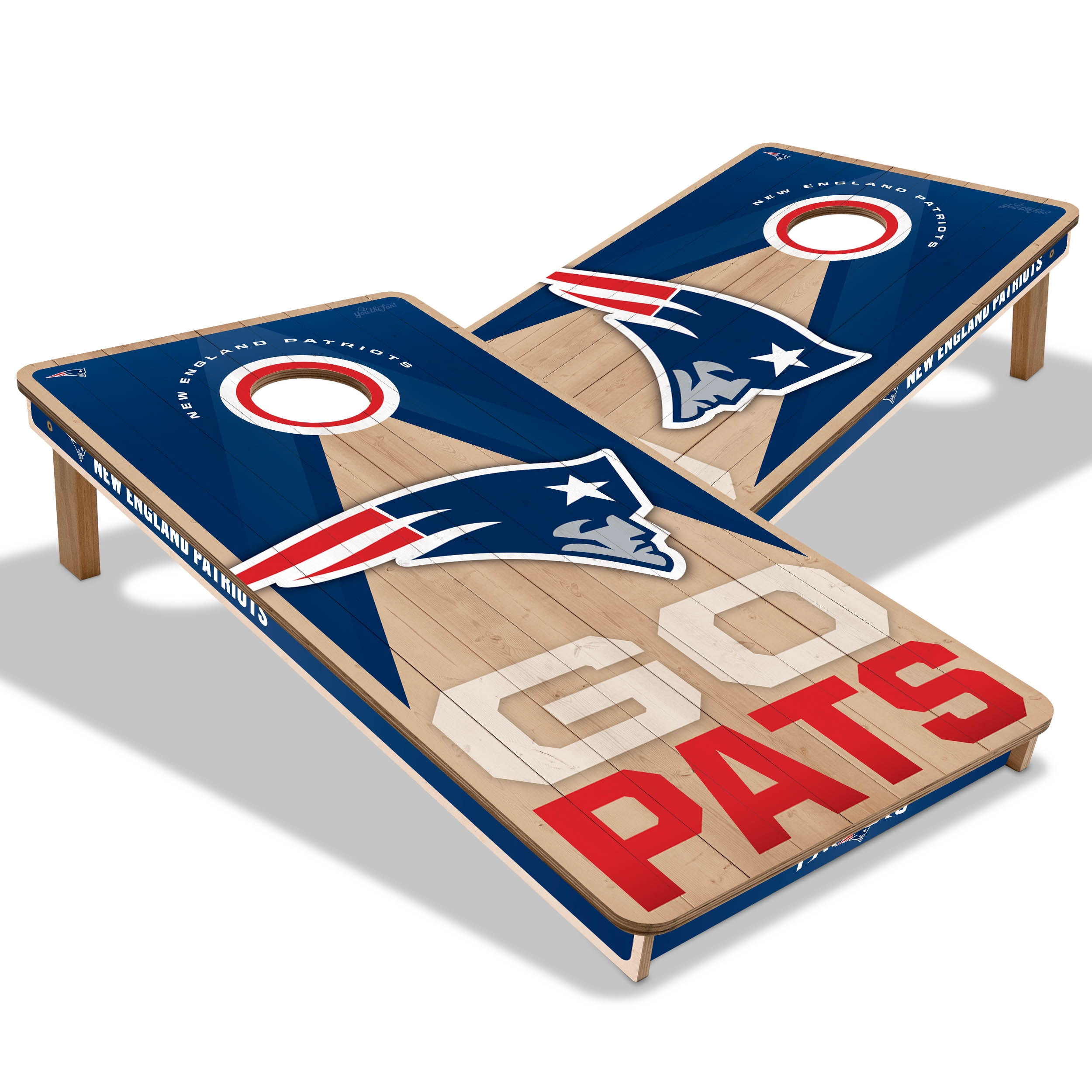 YouTheFan NFL N England Patriots 2X4 Slogan Series Cornhole NO BAGS