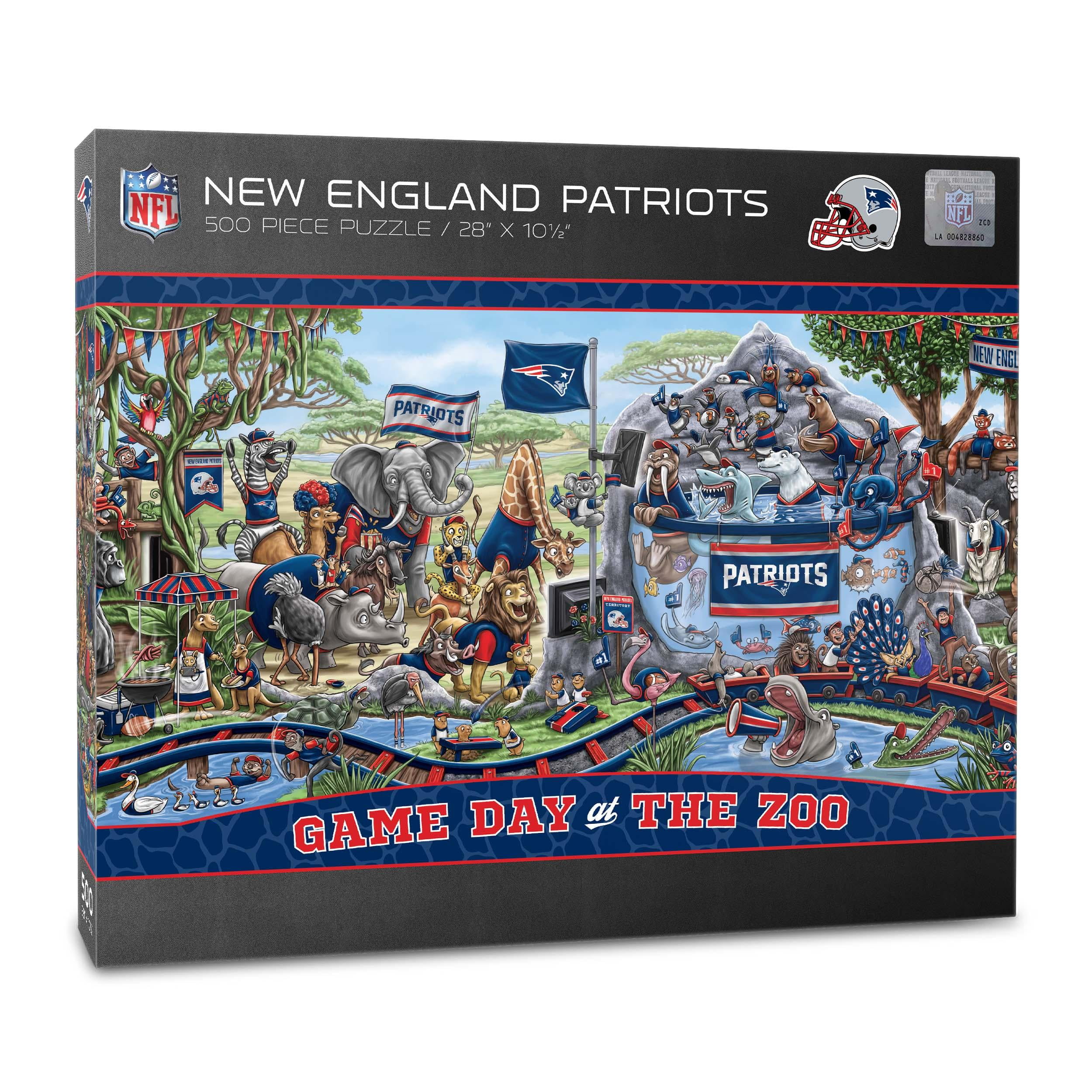 YouTheFan NFL New England Patriots Game Day at the Zoo - 500 pc Puzzle