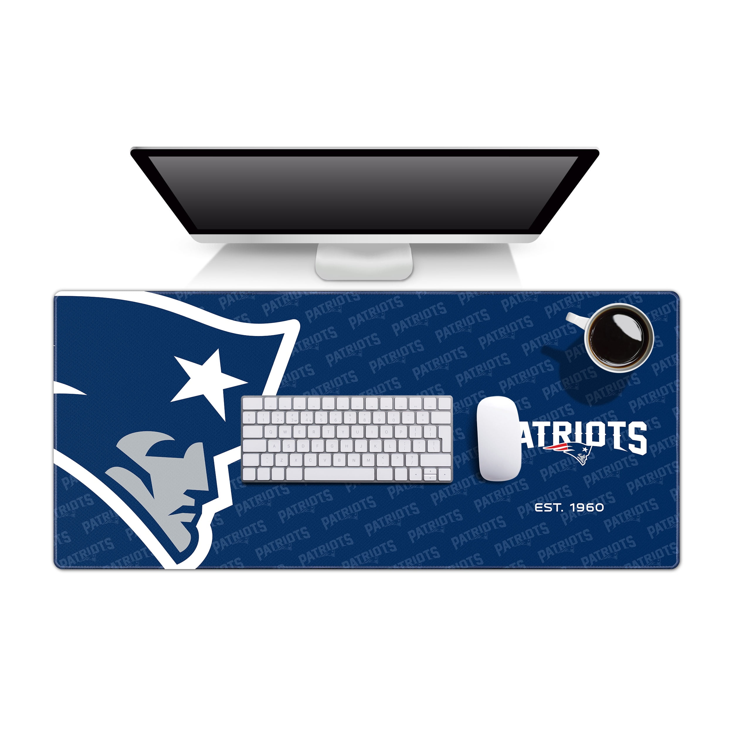 YouTheFan NFL New England Patriots Logo Series Desk Pad